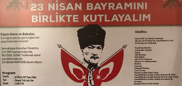 216 Yapı, 23 Nisan Bayramı'nı Sancaktepe Konutları’nda kutluyor