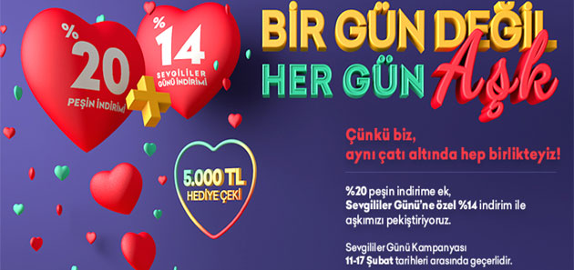 And Pastel’de Sevgililer Günü’ne Özel Büyük İndirim Başladı