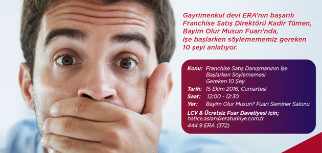 'Bir franchise satış yöneticisinin  asla söylememesi gereken 10 şey'