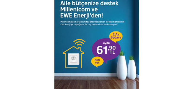 Millenicom ve EWE Enerji’den  Aile Bütçesine Destek Kampanyası!