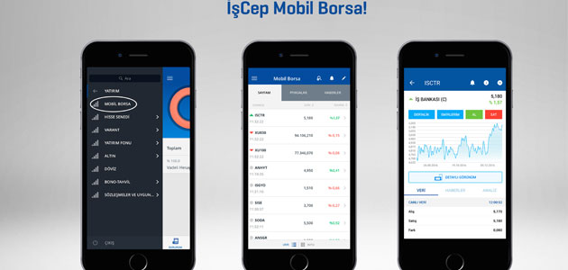 İş Bankası’ndan bir ilk daha  İşCep’ten Mobil Borsa 