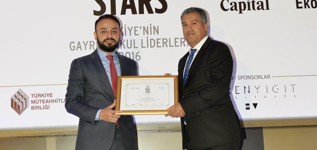 Real Estate Stars’tan Yiğit İDK Group’a Ödül
