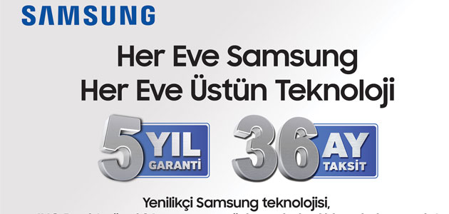 Samsung’tan Beyaz Eşyada 36 Ay Taksit Avantajı