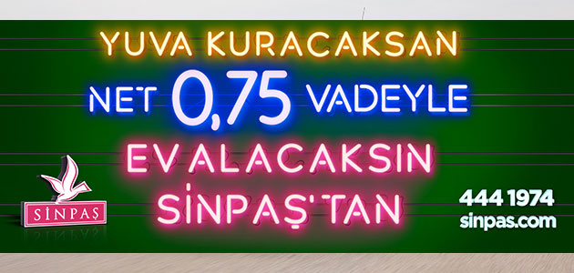 Sinpaş'tan 0,75 Vade Oranlı Yeni Kampanya