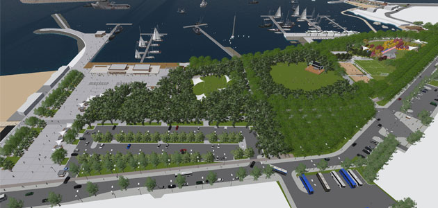 Şile'de 1990'lı yıllarda doldurulan alan üzerinde meydan çalışmalarına başlandı.