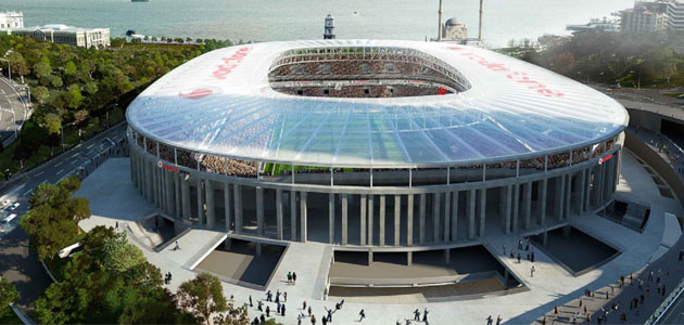 Beşiktaş’ın yeni stadı Vodafone Arena’da Kalekim imzası