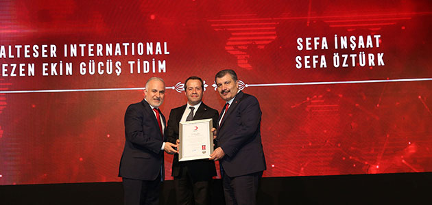 Sefa İnşaat' a Yeni Ödül