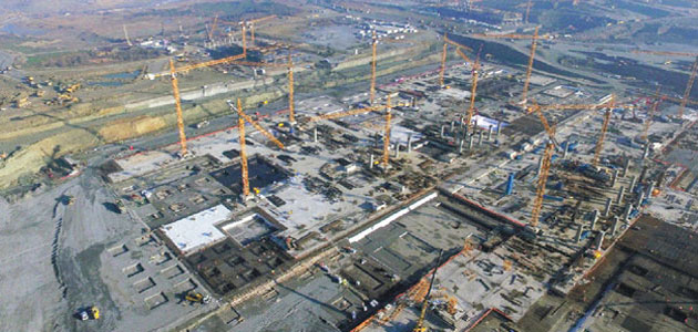 Yeni havalimanının dörtte biri tamam